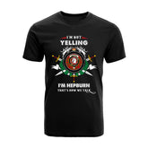 Hepburn Tartan Crest T-shirt - I'm not yelling style